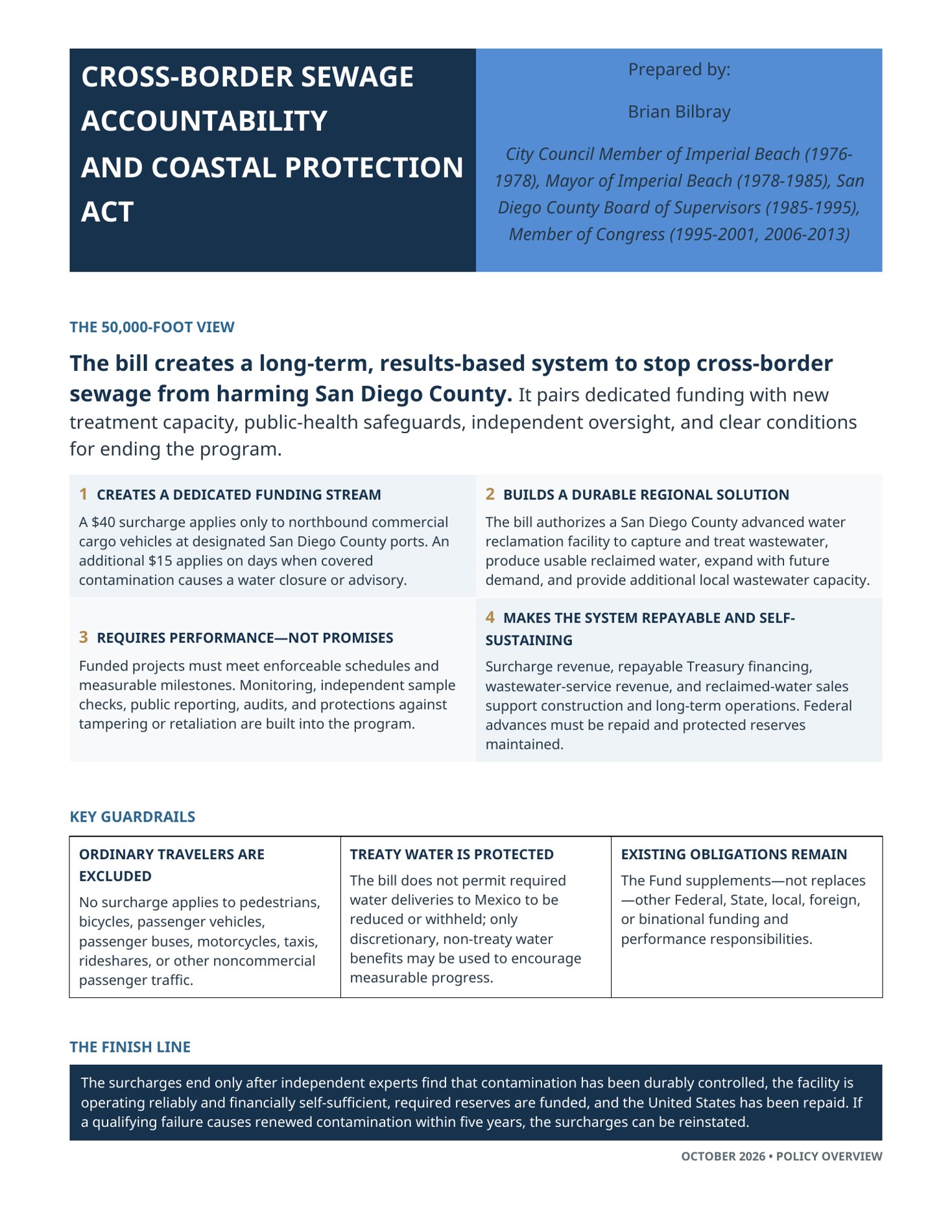 One-page policy overview prepared to make the proposed legislation accessible.